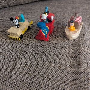 Mickey and Gang toy figurine vehicle lot